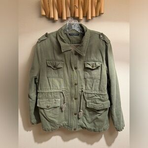 Olive Green Oversized Style Jacket
